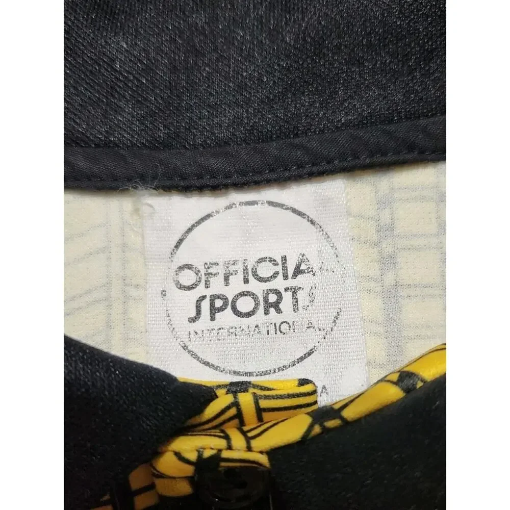 Official Sports International NISOA Soccer Referee Jersey LG Gold Short Sleeve - Picture 6 of 9